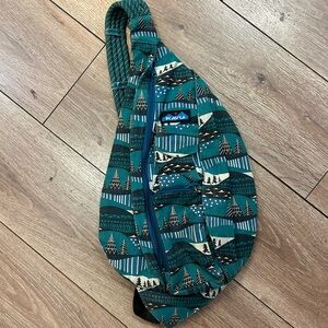 KAVU Forest Green and Black Sling Bag